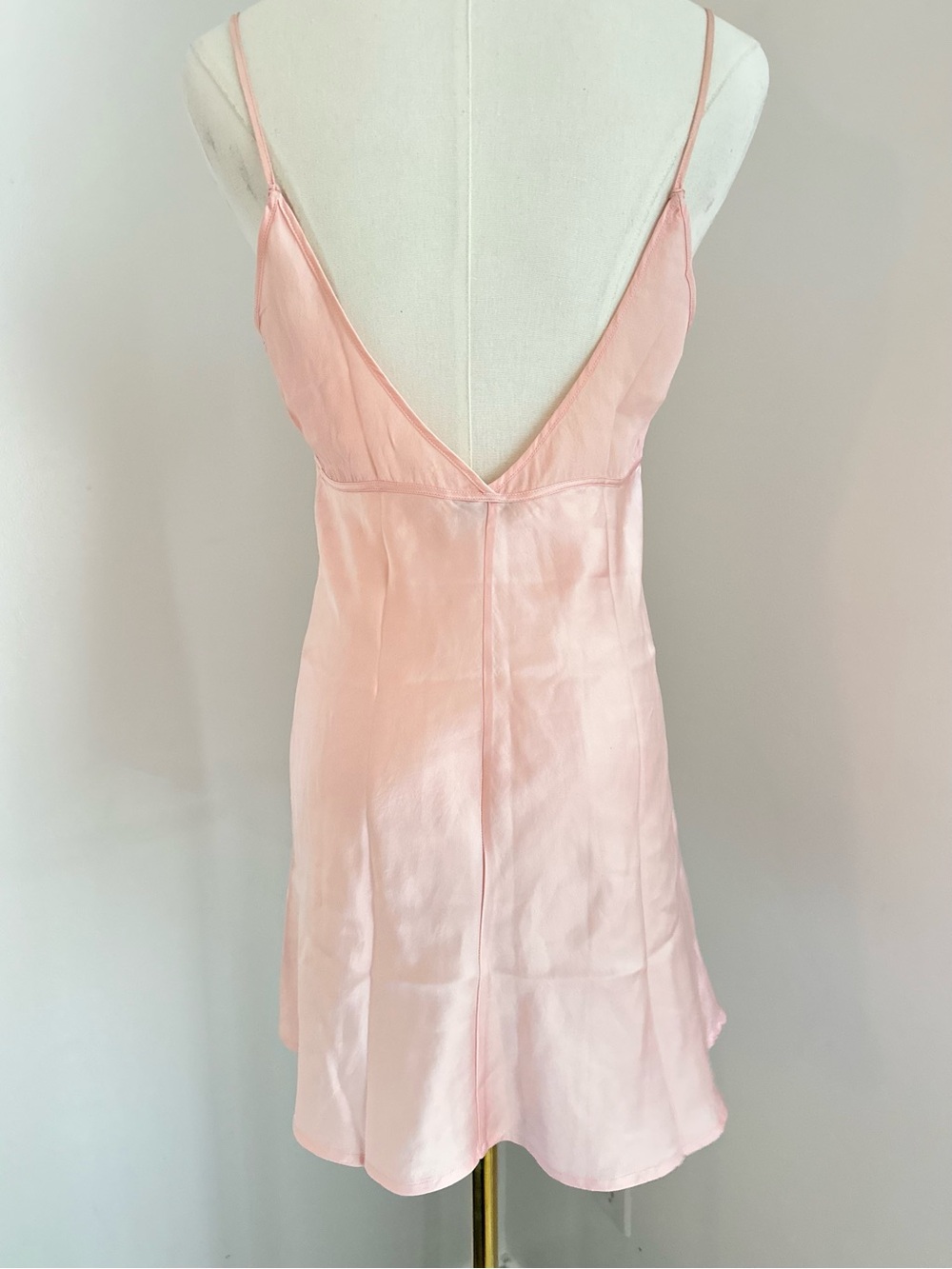 La Perla Classic Silk Slip Dress in Blush Pink